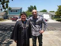 Tony's 8th grade graduation from Buchser.  Some day Tony will be taller then Jerry.